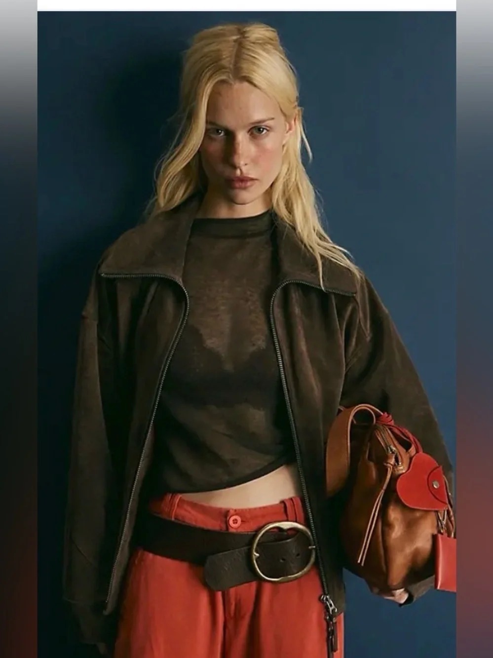 Free People We The Free Brando Hip Belt. NWT. Espresso
